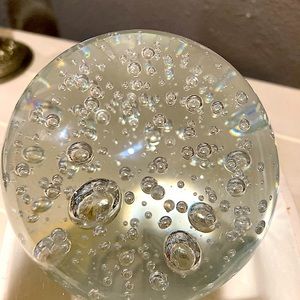 Murano Buccilante Controlled Bubbles Paperweight